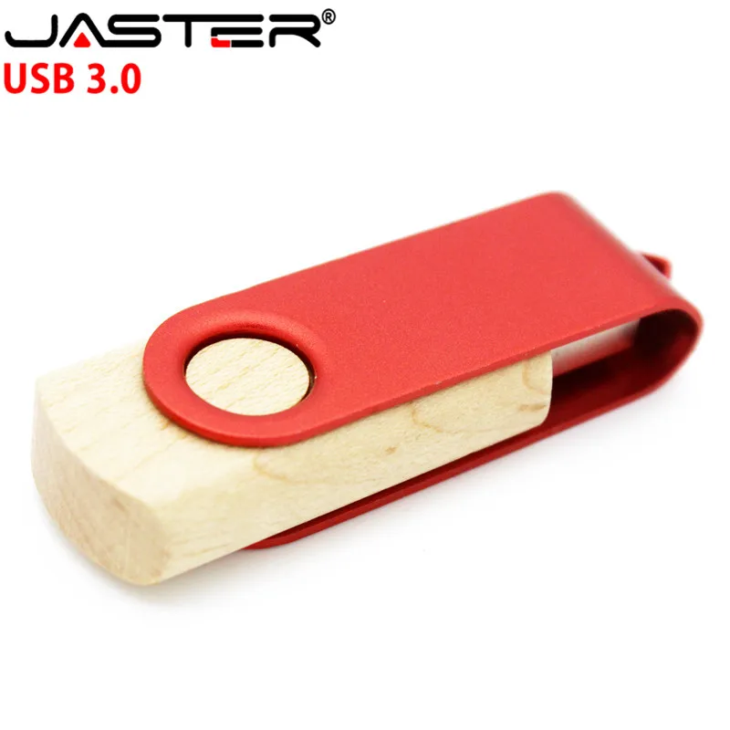 

JASTER USB 3.0 metal wooden usb flash drive pendrive 4GB 8GB 16GB 32GB 64GB rotatable memory stick thumb drive u disk