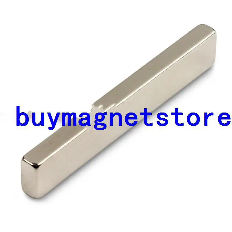 

5x Strong Strip Block Cuboid 60 mm x 10 mm x 5 mm Rare Earth Neodymium Magnets N35