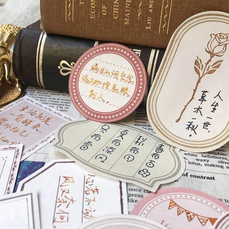 

30 pcs/set Retro Life memo Bookmark Notes Post Memo Pad Kawaii Stationery School Supplies Planner Stickers Paper No stickiness