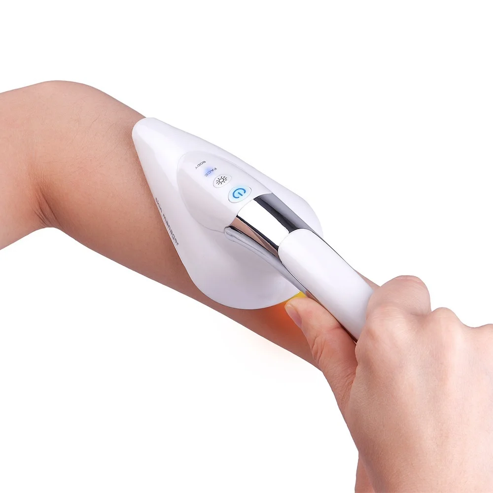 Remoção do Enrugamento do Olho Iebilif Microcurrent Pele Ferro Face Levantamento Aperto Pescoço Massagem Corporal Anti-rugas Spa Máquina Led 10 Iebilif microcurrent led pele ferro face levantamento