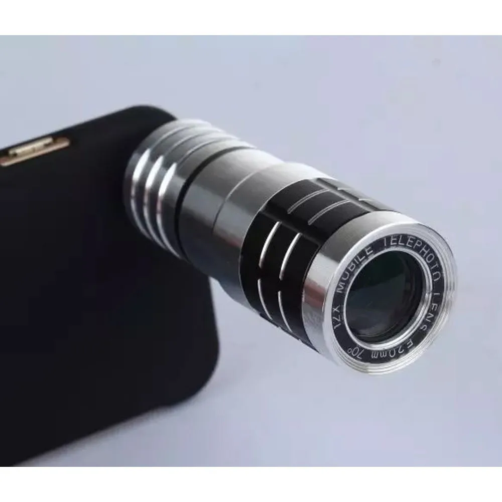 

Clip Portable Super HD 20mm 12X Zoom Telephoto Lens Mobile Phone Camera Kit with Tripod and Phone Case for Samsung Galaxy Note 4