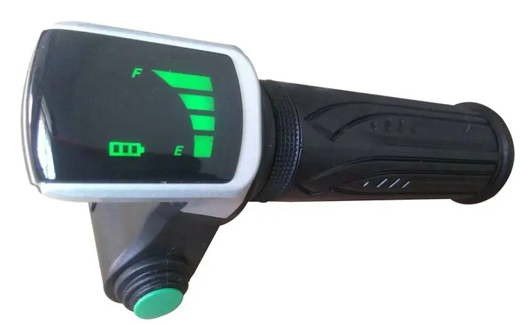 

twist throttle Rolling grips with led display&cruise switch accelerator for electric bike scooter with batterylevel indicator