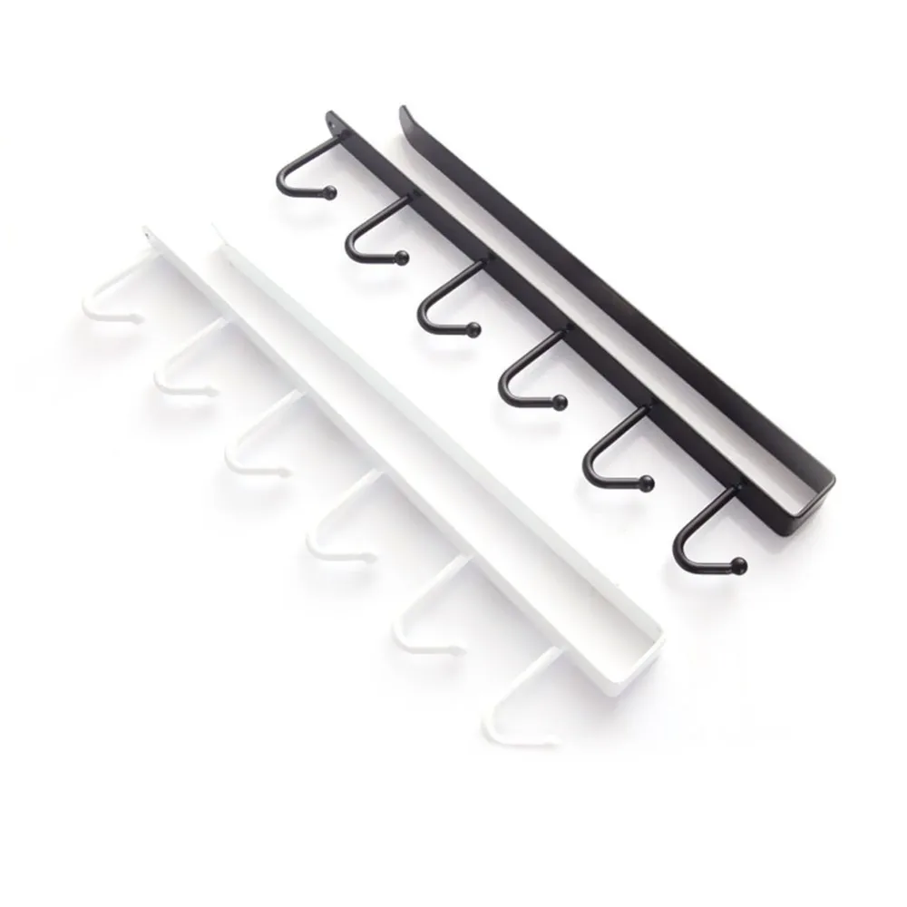 

Multi-function Hooks Cup Holder Hanging Kitchen Tool Storage Holders Racks Cabinet Cupboard Hook Coat Rack Glass Mug Holder