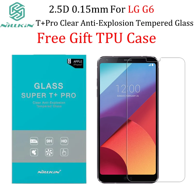 bilder für Für lg g6 displayschutzfolie nillkin 0,15mm 2.5d t + pro klar anti-explosion gehärtetes glas für lg g6 geschenk tpu fall bilder für Für lg g6 displayschutzfolie nillkin 0,15mm 2.5d t + pro klar anti-explosion gehärtetes glas für lg g6 geschenk tpu fall