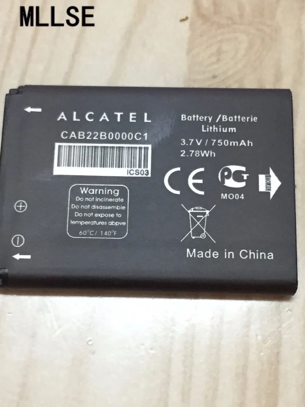 MLLSE 750 мАч батарея для Alcatel One Touch POP 1008 1009X 1010D 1010X 1013D 1016D 1035D 1040D 1040X 1042D 1046D мА/ч. аккумулятор