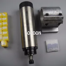 CNC Комплект шпинделя ER11 диаметр 65 мм 220 В кВт Мотор шпинделя воздушного охлаждения 4 подшипника+ поддержка шпинделя+ 13 шт. ER11 цанги