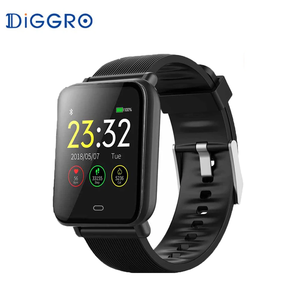 Умные часы Diggro Q9 с монитором артериального давления и пульса IP67