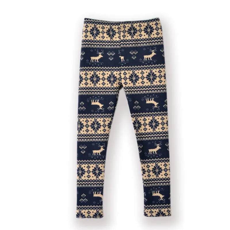 

2019 Baby Girl Clothes Autumn Winter Print Milk Silk And Velvet Thickening Girls Leggings Kids Warm Pants 2-10T