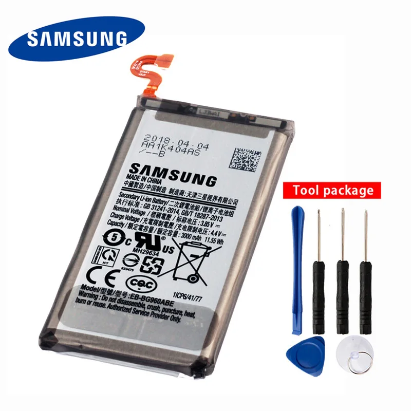 

Original Samsung EB-BG960ABE Battery For Samsung GALAXY SM-G960F SM-G960 G960F G960 S9 G9600 3000mAh