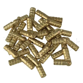 

20pcs Golden Zinc Alloy Barrel Invisible Concealed Hinge for Furniture Door