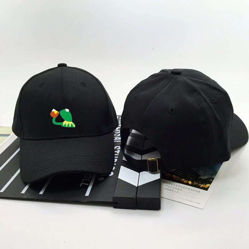 Summer Frog Cartoon Baseball Cap Women Men Unstructuted Hip Hop Caps Unisex Cotton Snapback Basketball Casual Hat CP0021 (7)