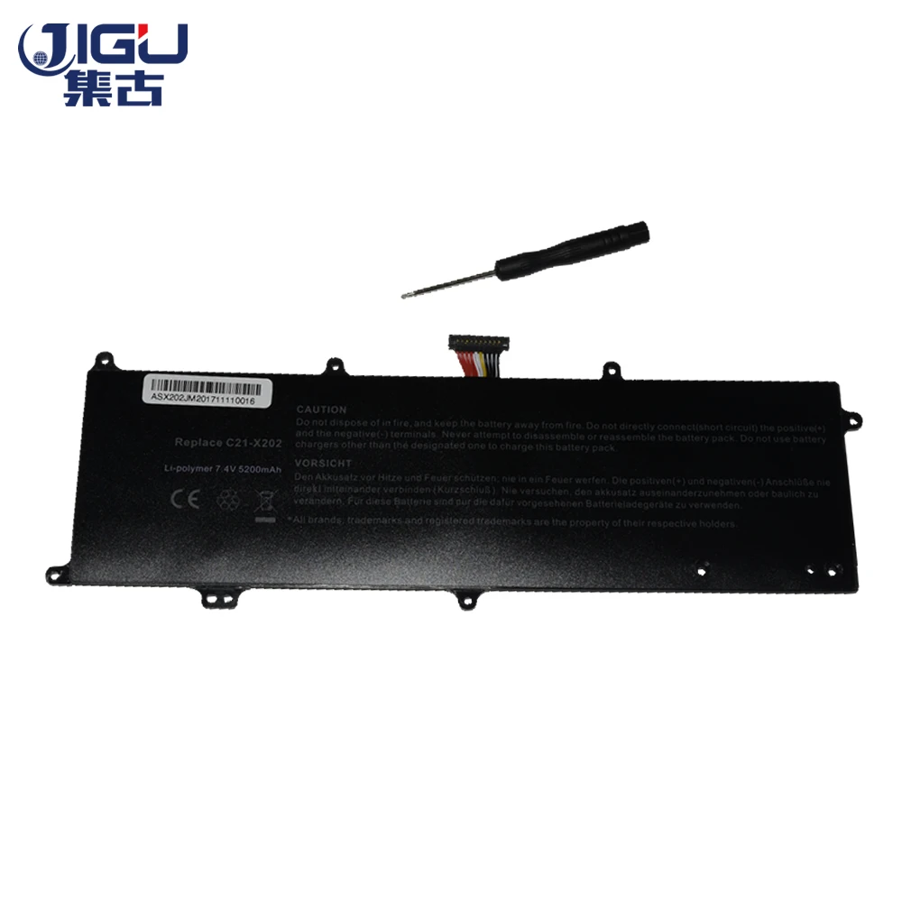JIGU C21-X202 Laptop Battery For ASUS S200LI236 For VivoBook X202E-CT006H S200 X201 X201E S200L3217E S200E X201E ARM X202E-3E JIGU C21-X202 Laptop Battery For ASUS S200LI236 For VivoBook X202E-CT006H S200 X201 X201E S200L3217E S200E X201E ARM X202E-3E