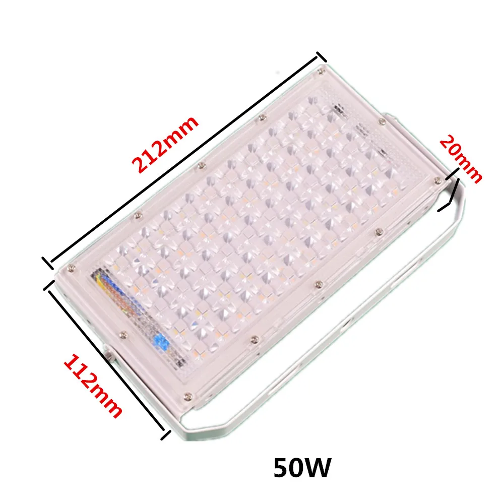 50/100 Вт высокой мощности Мощность SMD СВЕТОДИОДНЫЙ Grow светильник полный спектр Водонепроницаемый 220V 60lm/W для Крытый парниковый плантационных палаток Светодиодная лампа для роста растений - Испускаемый цвет: 50W