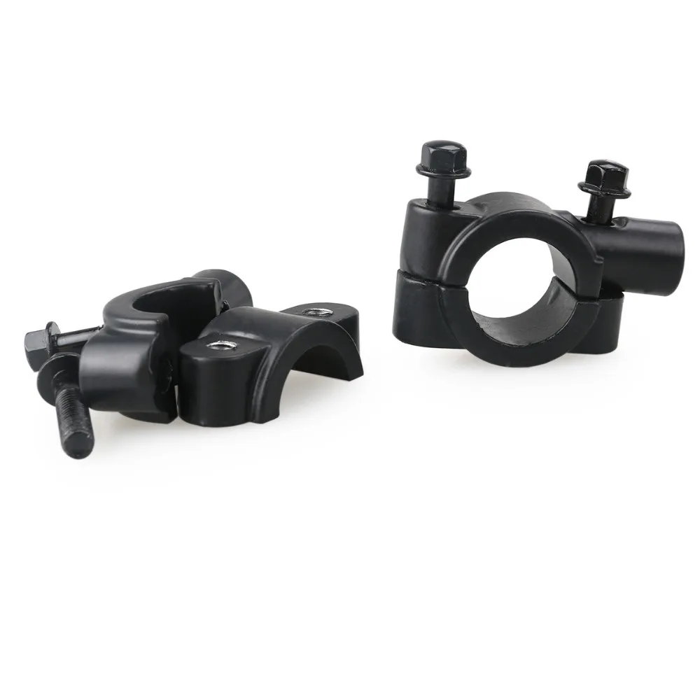 2pcs10MM 7/8 Inch Motorcycle Bicycle Aluminum Handlebar Mirror Mount