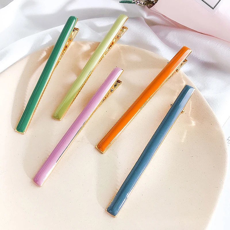 

Fashion Colorful Solid Plastic Hair Clip for Women Girl Barrettes Elegant Hair Accessories Headdress Headwear Lady Hairpins