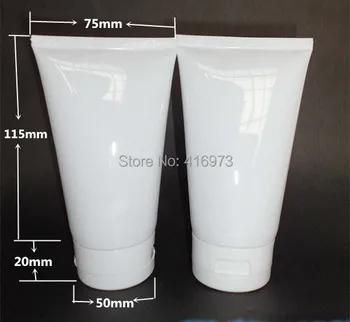

100pcs/lot 150ml empty mildy wash white soft tube cosmetic tube