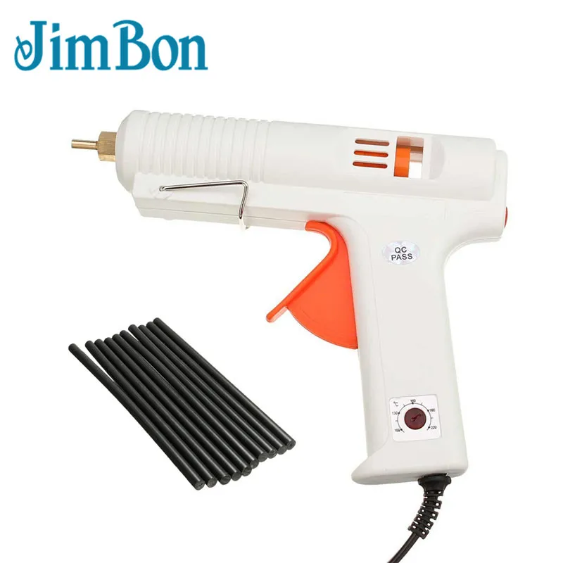 

JimBon Adjustable 100W 120W Hot Melt Glue Gun Electric US Plug Copper Nozzle Heater Heating Wax 11mm Glue Stick DIY Hand Tools