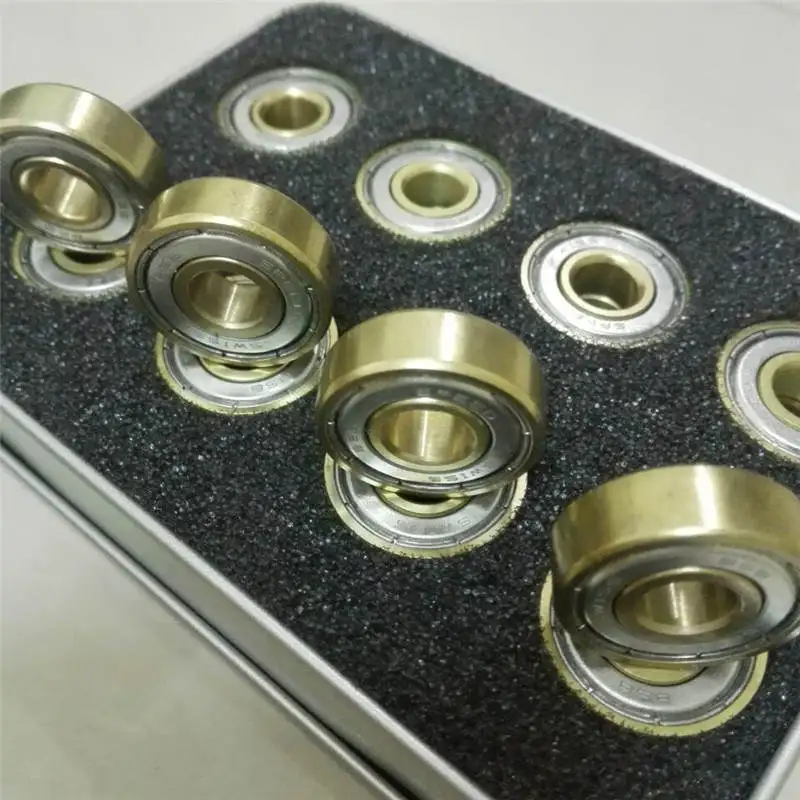 Japy تزلج 16 قطعة أحذية التزلج تحمل 608zz BSB سرعة الذهب الكروم الصلب مصغرة الكرة شعاعي الكرة تحمل ل حذاء تزلج بعجلات