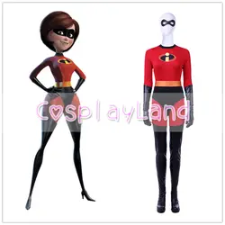 Суперсемейка 2 Elastigirl Косплэй костюм костюмы на Хэллоуин взрослых Для женщин Косплэй Хелен Парр Elastigirl комбинезон индивидуальный заказ