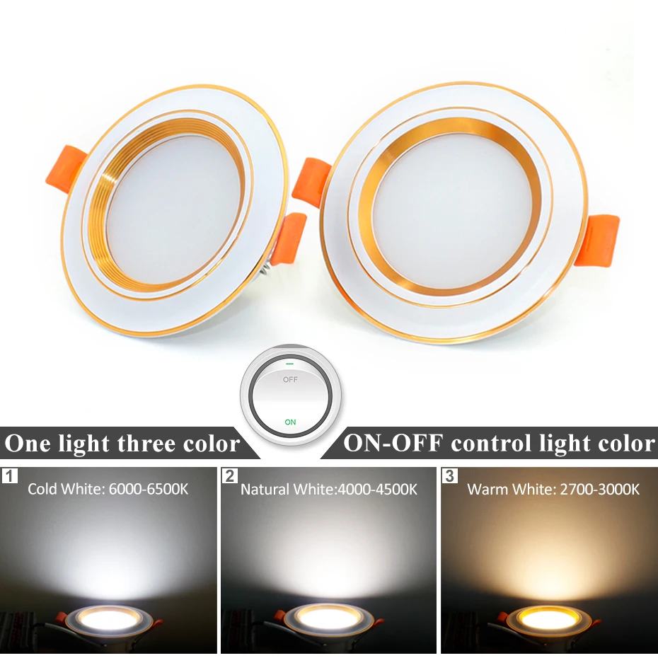 

Cob Led Downlight Round Lamp 3W 5W Recessed Led Spot Lights Ceiling Lampe Changeable SMD5730 Led Panel Light For Indoor Lighting