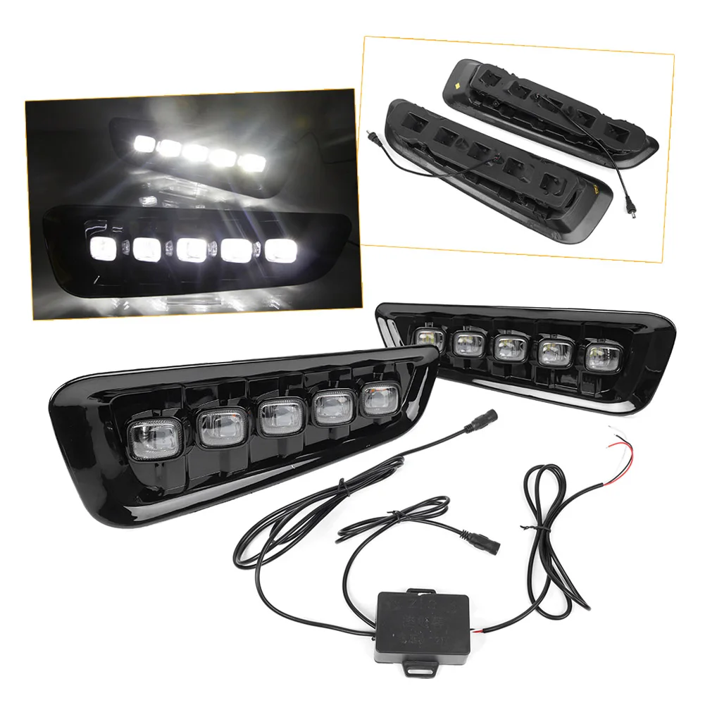 

For Ford F150 Raptor White LED Daytime Running Lamp/Fog Light 2016 2017 2018 Auto Car Accessories