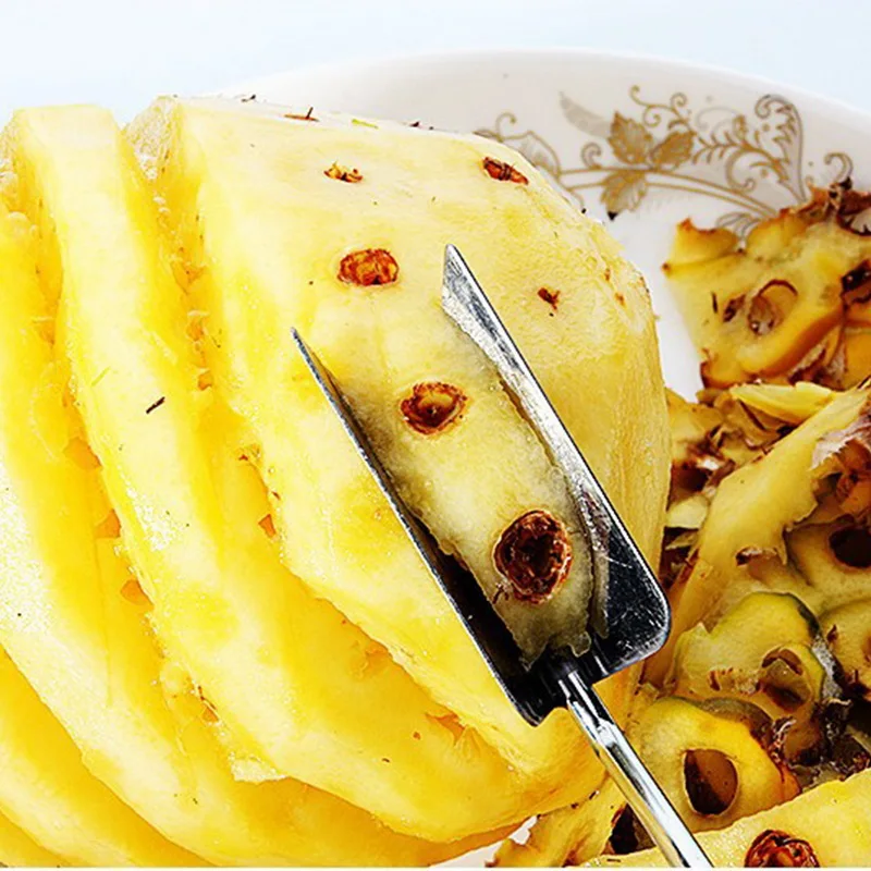 

1PC Creative Pineapple Slicer ananas cut Stainless Steel Pineapple Eye Peeler Pineapple Seed Remover Knife Fruit Tools
