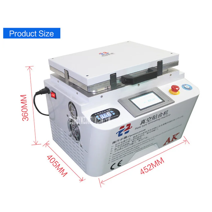 Новая машина для ламинирования с горячей пластиной OCA, машина для ламинирования AK-pro, вакуумная машина для ламинирования с подогревом верхней и нижней пластин