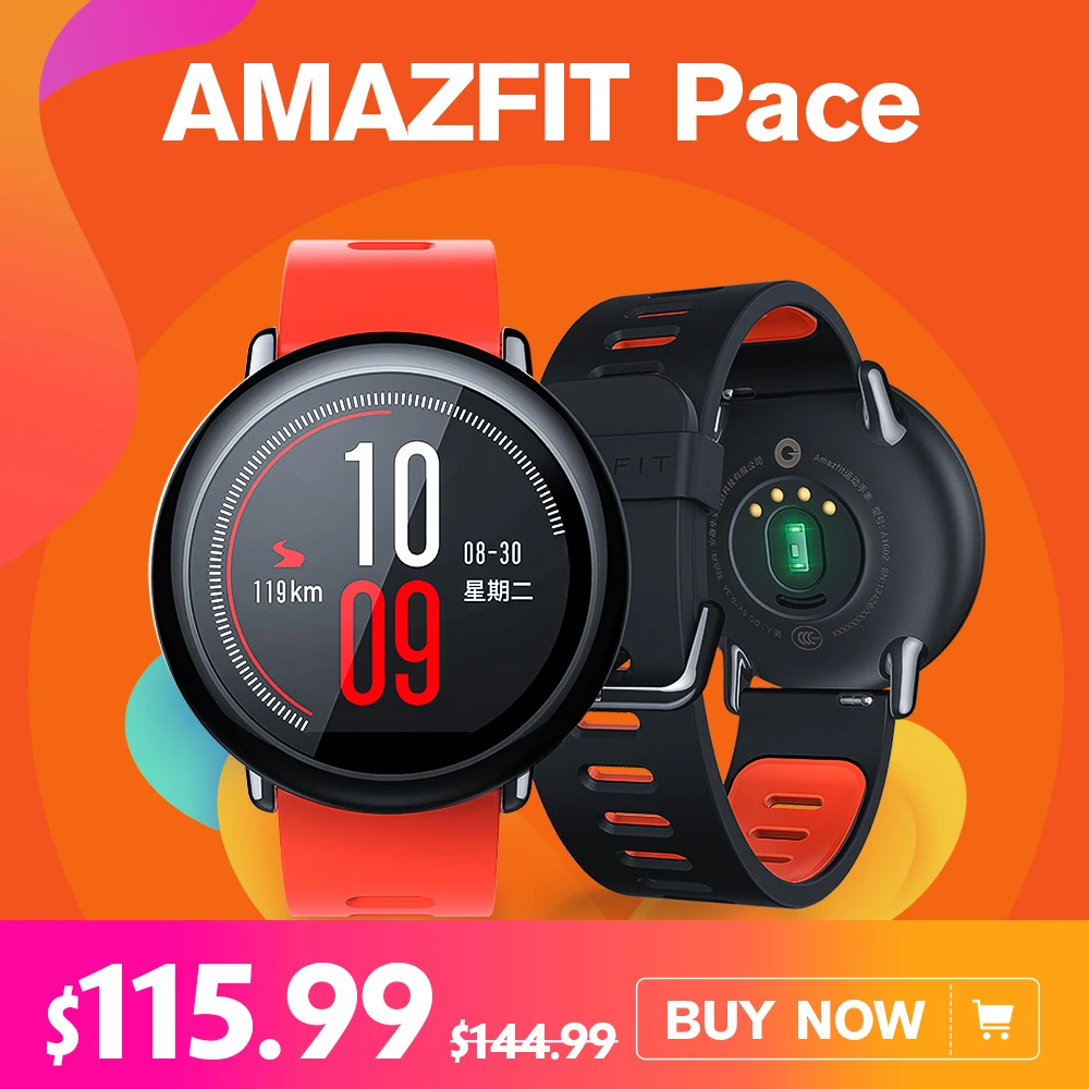 English Version Xiaomi AMAZFIT Pace Huami for Mifit Smart