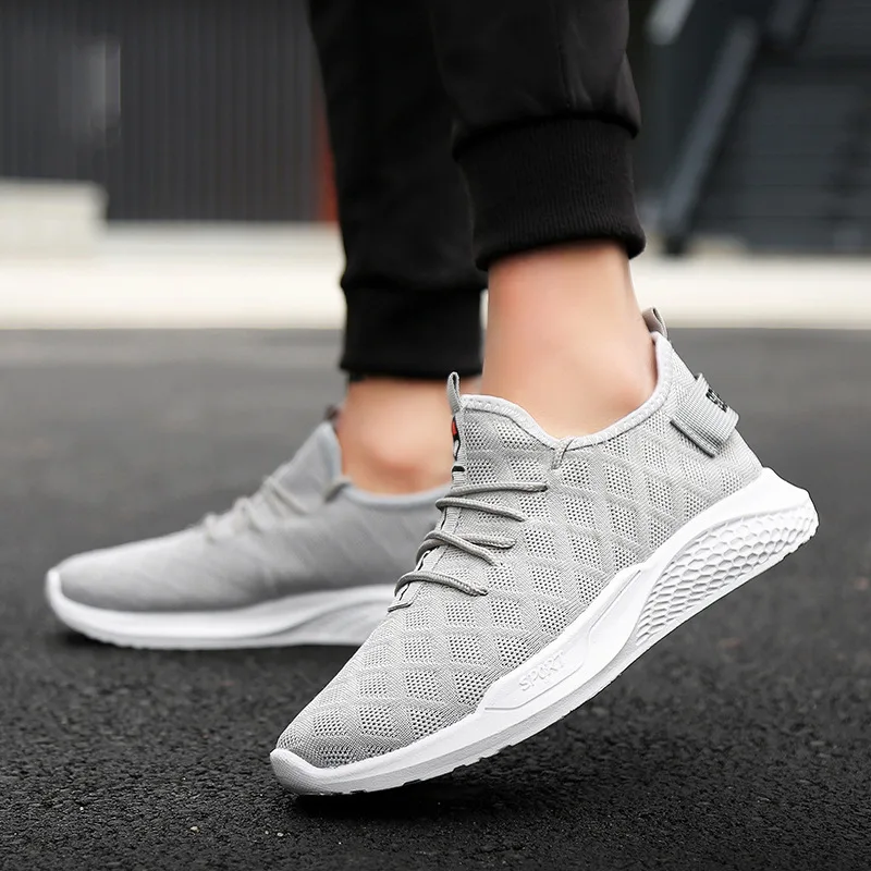 2019 Brand Shoes Men Causal Shoes Black Lightweight Breathable Lace Up Mesh Tenis White Sock Sneakers Adult Male Summer Sneakers 2019 Brand Shoes Men Causal Shoes Black Lightweight Breathable Lace Up Mesh Tenis White Sock Sneakers Adult Male Summer Sneakers