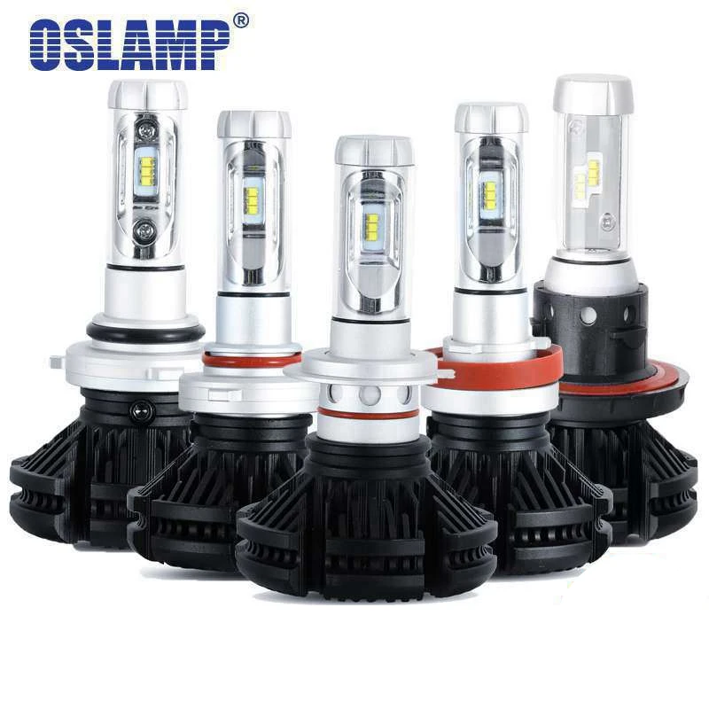 Oslamp X3 серии светодиодный фар H4 лампы для передних H7 H11/H8/H9 9005 9006/HB4 50 Вт 6000LM спереди