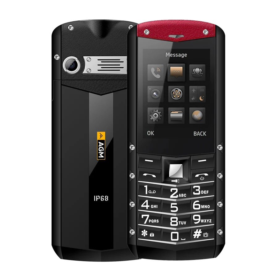 AGM M2 IP68 Водонепроницаемый 2 4 дюймов 2G GSM бар телефон с двумя sim картами Bluetooth 1970 мАч
