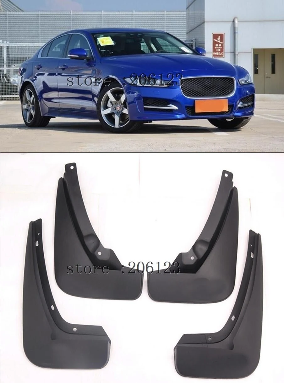 Front + Rear Mud Flaps Splash Guards fit For Jaguar XE 2015 2016 2017