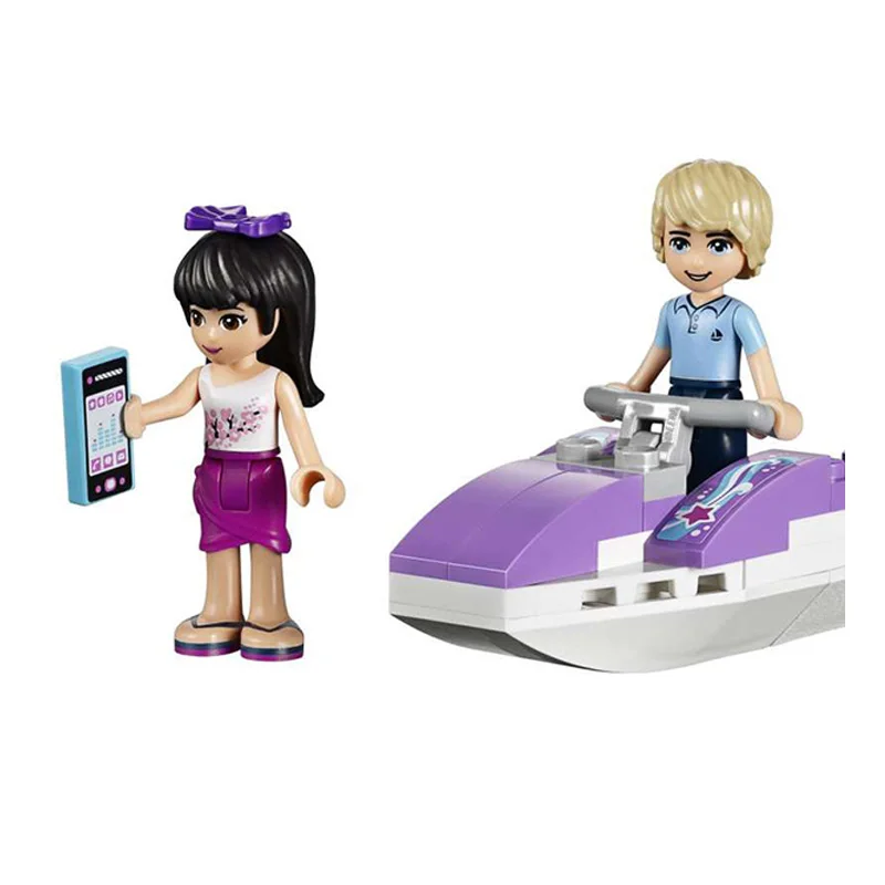 Цена Совместимый с друзьями 41015 модель 01044 618 шт Строительные блоки крейсер Дельфин корабль кирпич фигурка игрушки для детей