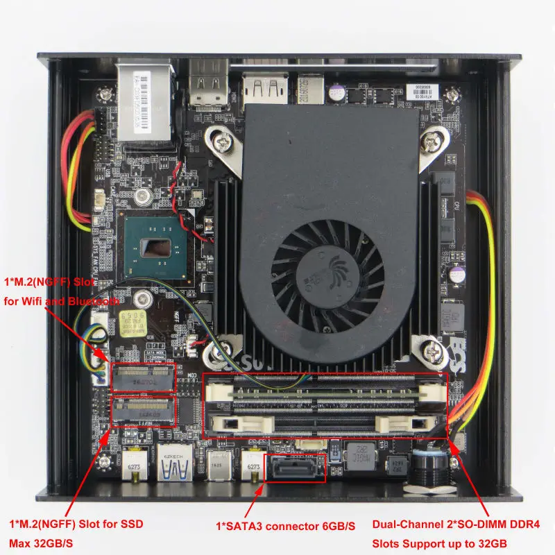 Мини Ordinateur С Intel Core i7 6700 Т 4C8T Макс 3.6 ГГц DDR4 M.2 SSD 4 К HD Graphics 530 HTPC Windows 10 Pro Mini PC wi fi|mini