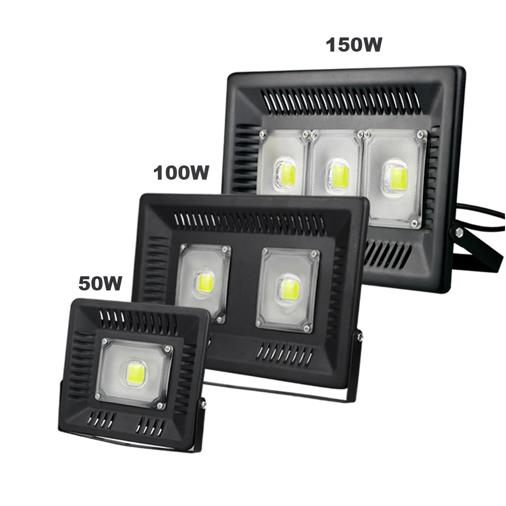 LED Flood Light IP65 Waterproof 50W 100W 150W COB Floodlight 110V 220V