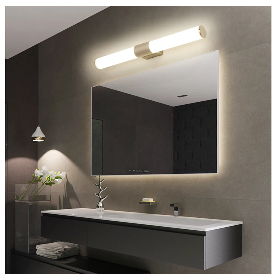 Зеркало для макияжа светодиодный светильник s косметический светильник лампы для туалетного столика 12 Вт 22 Вт светодиодный зеркальный светильник настенные лампы 85-265 в светильники для ванной комнаты