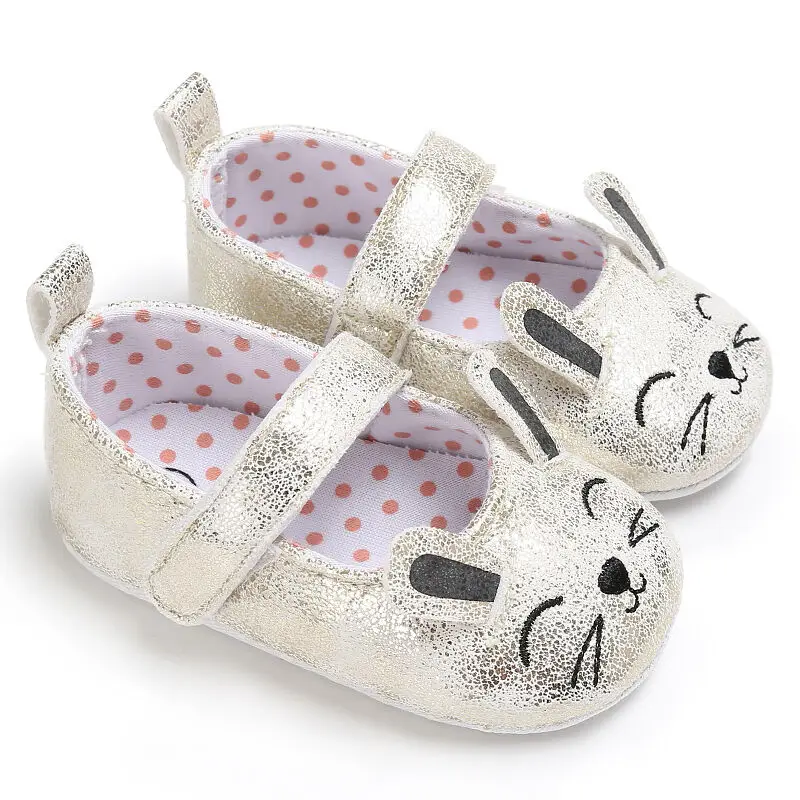 Новорожденная девочка мягкая подошва мышь кроватка обувь анти-кроссовки Prewalker 0-18 M