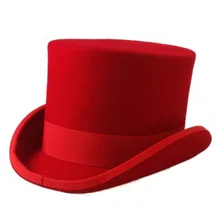 Детская шапка из шерсти для мальчиков и девочек, фетровые шляпки, Шляпа Волшебника, детская шляпка для церкви Сэма бобра для От 4 до 12 лет, топ 13,5 см