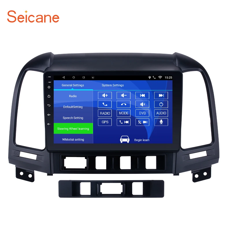 

Seicane 2Din Android 6.0/7.1/8.1 9" GPS Car Radio Wifi Touchscreen Multimedia Player Head Unit For HYUNDAI SANTA FE 2005-2012
