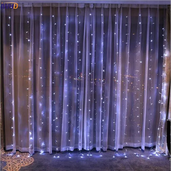 IWHD 3x1.5M Garland LED Cristmas Lights Outdoor New Year Christmas Decorations For Home Navidad LED Curtain String Lights