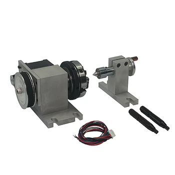 

CNC tailstock and 4th Axis Rotary with Chuck 65mm for Router Engraver Machine