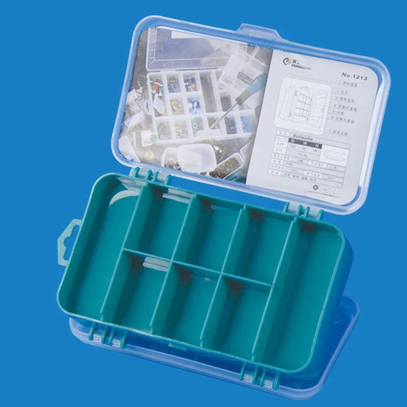 Caja de Herramientas de doble cara para el hogar caja de herramientas de plástico para componentes electrónicos Almacenamiento de tornillo Antiestático de alta resistencia a la temperatura Caja de Herramientas de doble cara para el hogar caja de herramientas de plástico para componentes electrónicos Almacenamiento de tornillo Antiestático de alta resistencia a la temperatura