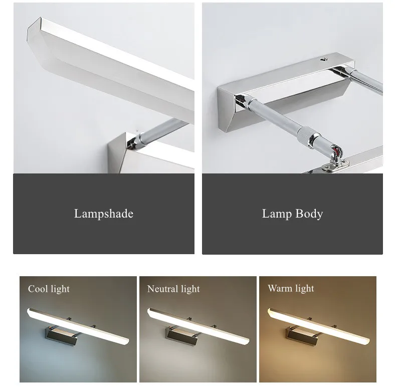 bathroom wall lamp led mirror light 4