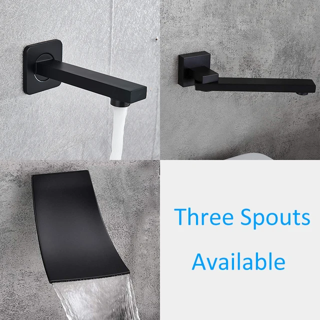 Matte Black LED Digital Display Shower Faucet 6