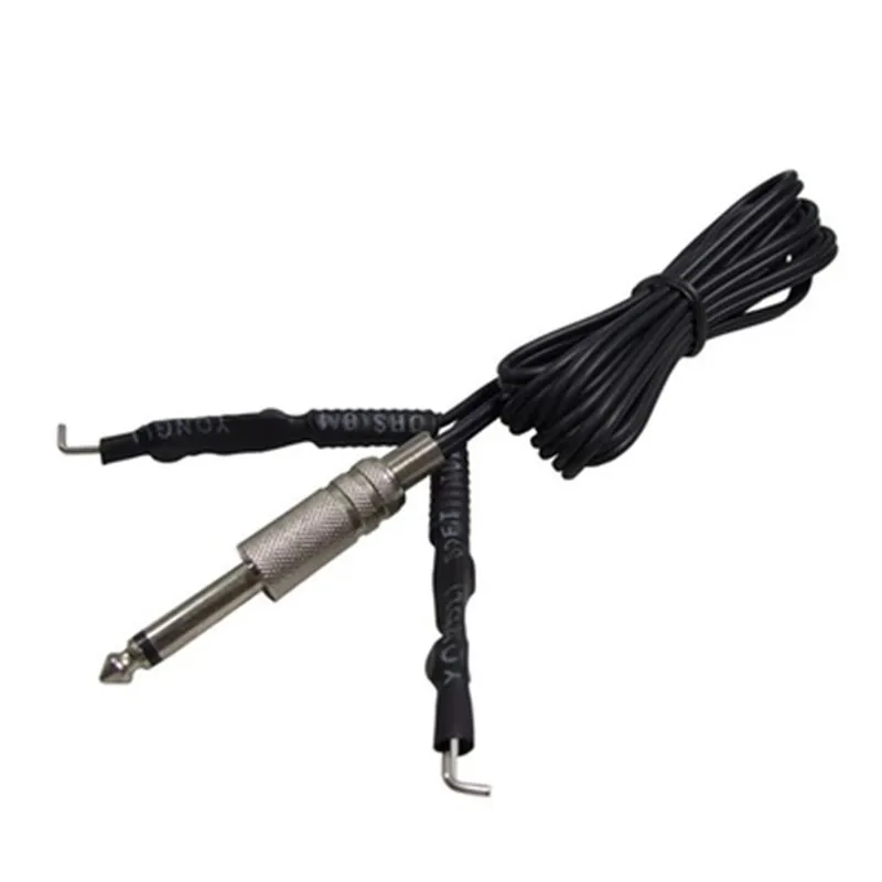 1 piezas profesional negro silicona tatuaje Clip cable línea del gancho del tatuaje de alimentación del tatuaje de la máquina fuente alimentacion tatuaje