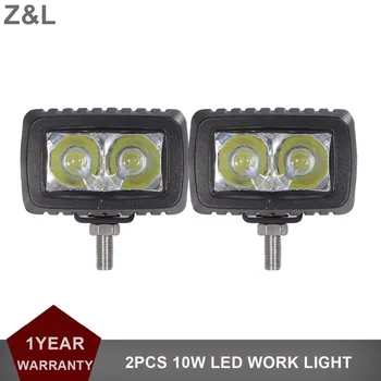 

2pcs 10W Offroad LED Work Light Motorcycle Car Boat Truck 4X4 Auto Trailer UTE AWD SUV 12V 24V 4WD Headlight Driving Fog Lamp