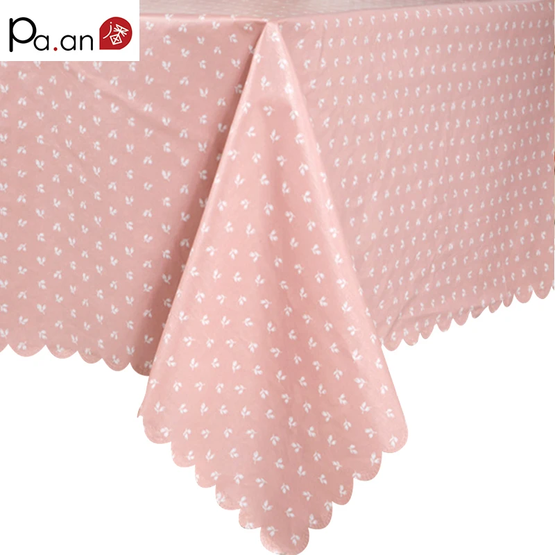 Pembe Cicekli Masa Ortusu Romantik Ceyizlik Trend