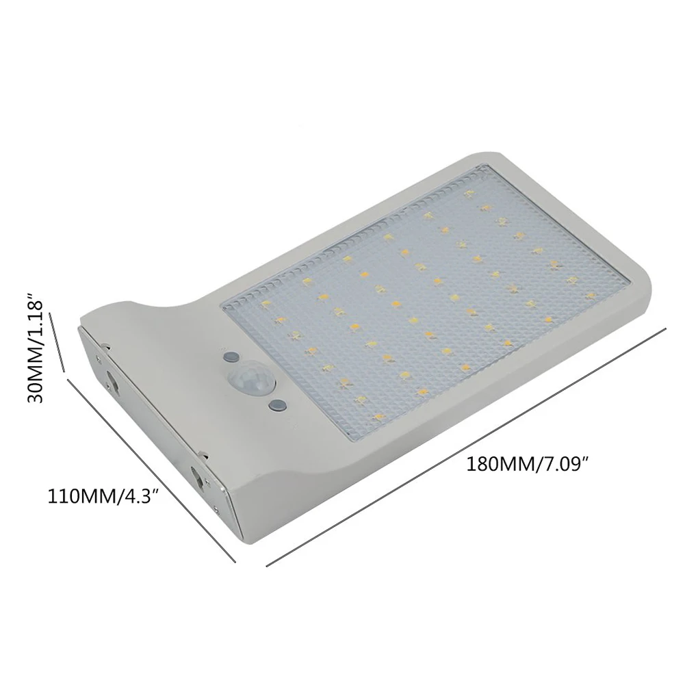 Водостойкий 48 светодио дный светодиодный солнечный датчик движения садовый светильник уличный фонарь