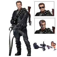 NECA Terminator 2: Судный день T-800 Арнольд Шварценеггер ПВХ фигурка Коллекционная модель игрушки подарок