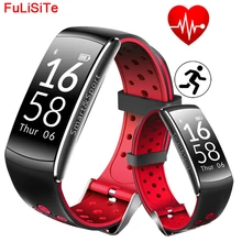 Спортивный Браслет Q8 сердечного ритма IP68 Водонепроницаемый Мониторы Smart Band сидячий напомнить Шаг Граф браслет шагомер для Одежда заплыва